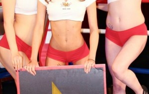 ROUND CARD BEAUTIES FROM RICK’S CABARET NEW YORK ARE  KNOCKOUTS AT “BROADWAY BOXING
