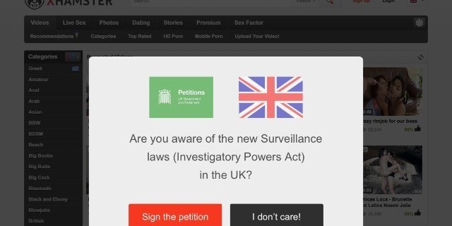 xHamster Asks U.K. Users to Sign Petition