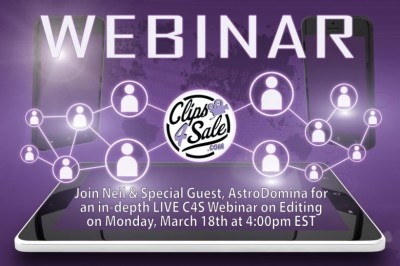 Learn Clip Editing & More in Clips4Sale Webinar with Neil & AstroDomina