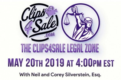 Clips4Sale Debuts New Legal Webinar Series with Neil & Attorney Corey D. Silverstein on Monday