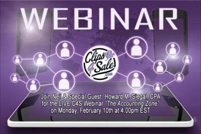 Clips4Sale’s Accounting Zone Returns with Neil & Special Guest CPA Howard M. Siegal