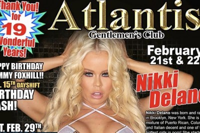 Nikki Delano Heads to Tampa, Florida to Headline at Atlantis Gentlemen’s Club